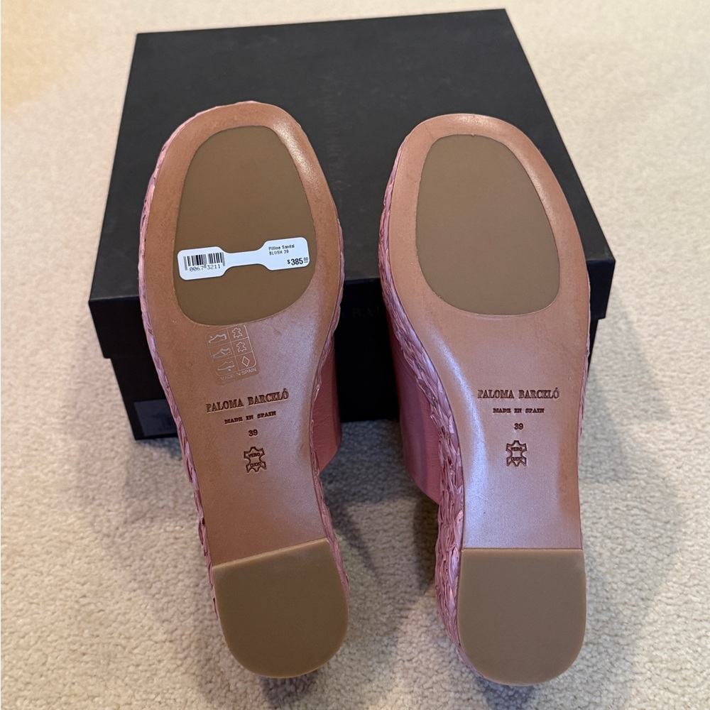 Paloma Barcelo Blush Pink Platform Sandals - Picture 7 of 12